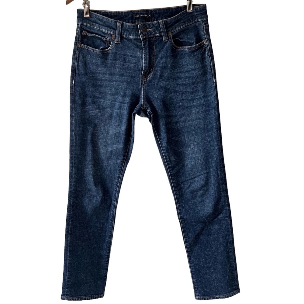 Aeropostale Men’s Dark Wash Slim Straight Jeans | Size 30x30